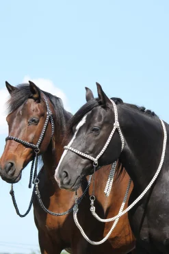 F.R.A. Freedom Riding Articles Nanouk bitless bridle (system 4) bomull med klipstøyler