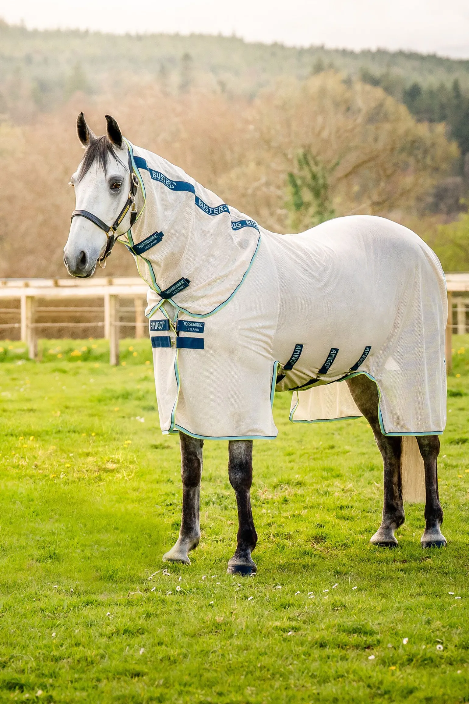 Horseware Amigo Bug Buster fluedekken med avtakbar halsdel