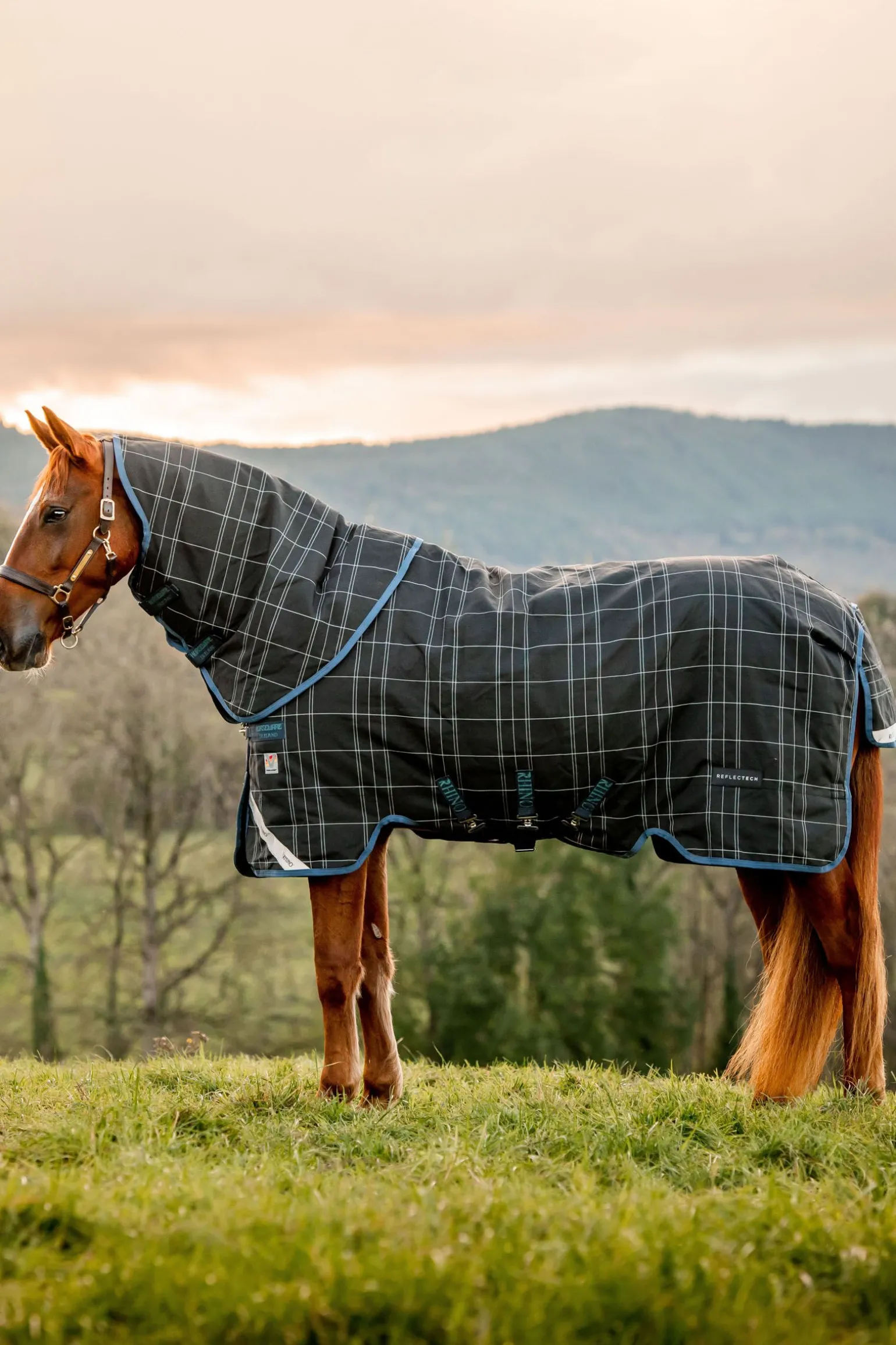 Horseware Rhino Refletech Plus Vari-Layer utedekken inkl. avtakbar hals, 250 gram