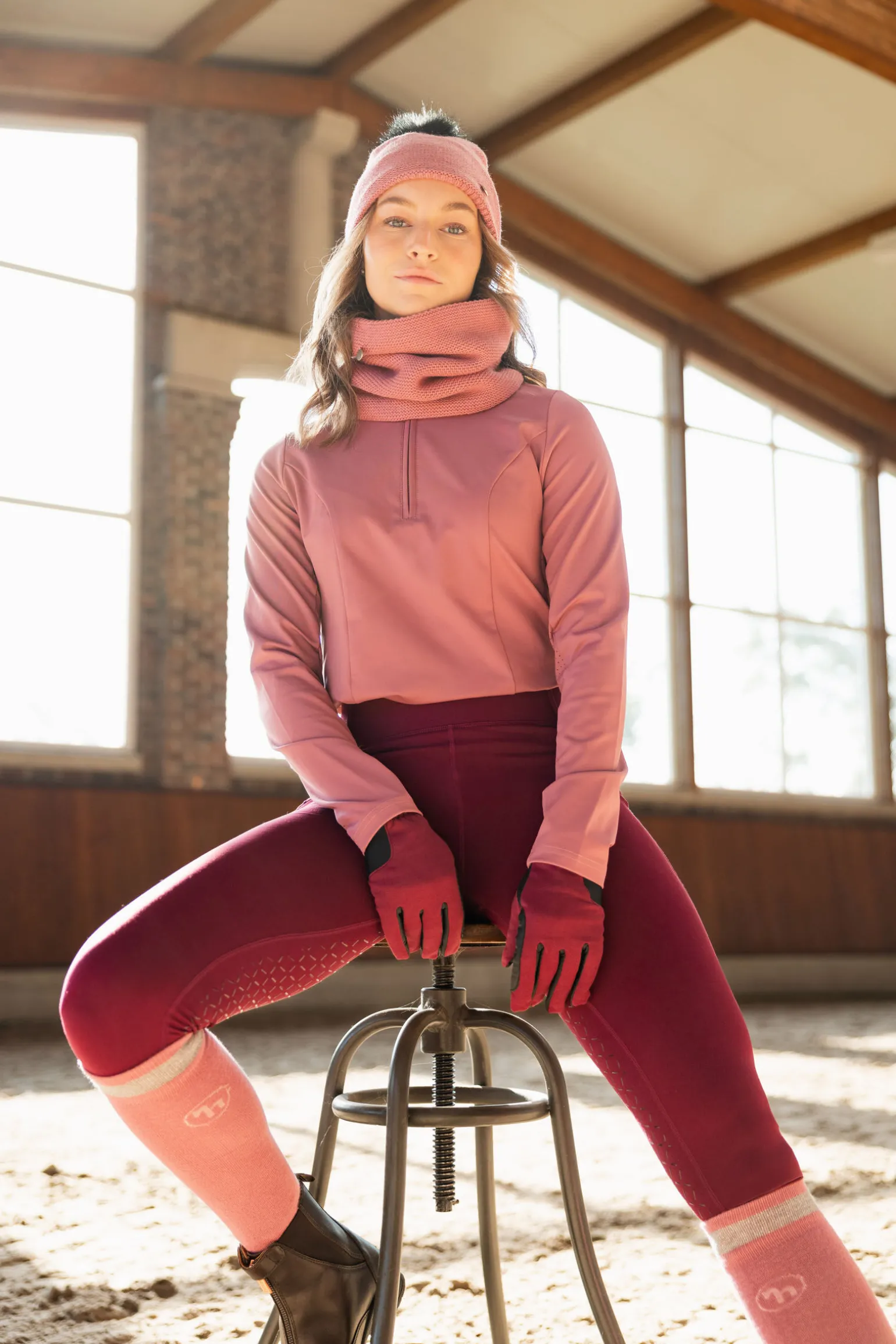 Horze Dea vinter ridebukse med fullgrip