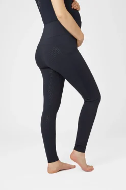 Horze Ginny helforsterkede ridetights med silikon og mobillomme, mammaklær