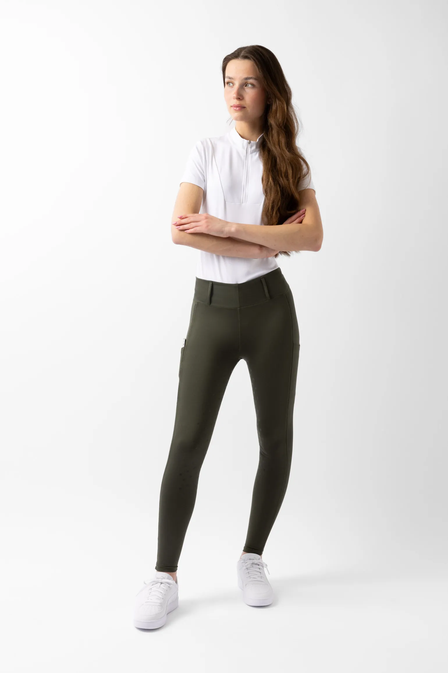 Horze Young Rider AYA ridetights med høyt liv, dame