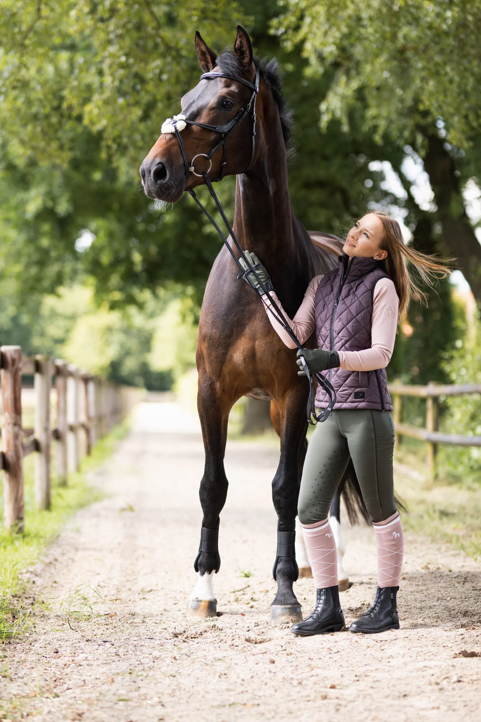 Horze Young Rider AYA ridetights med høyt liv, dame