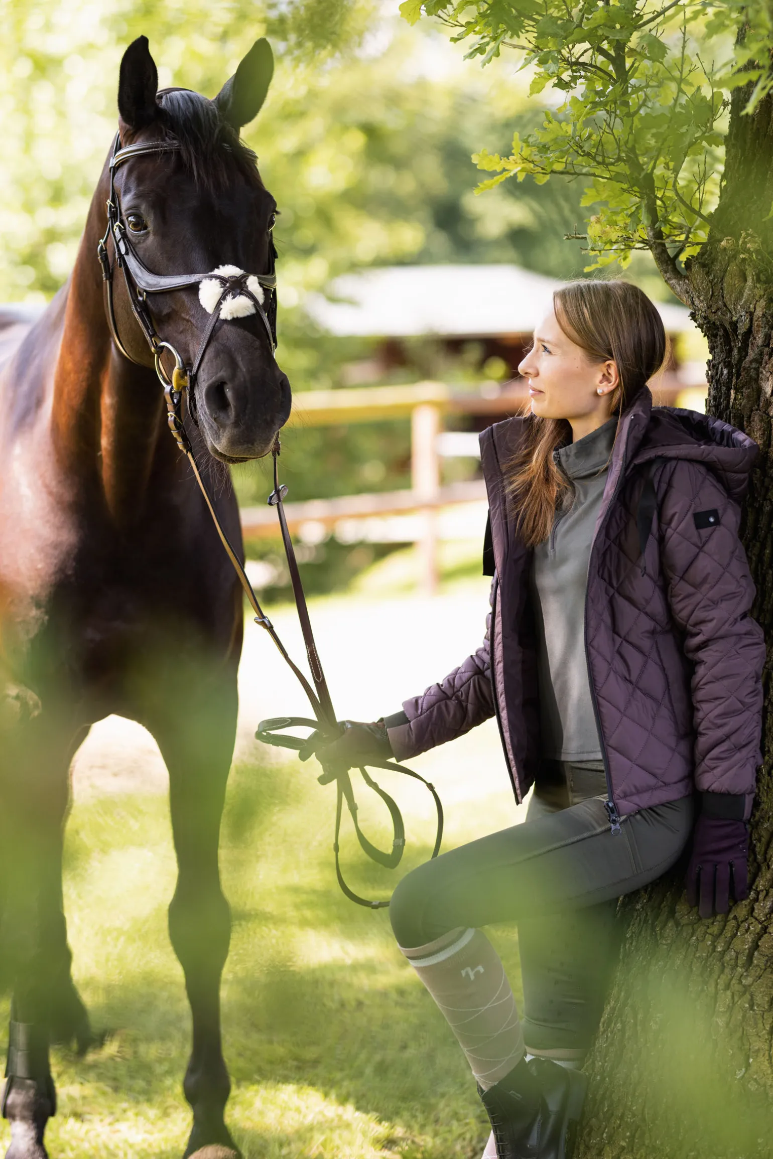 Horze Young Rider IMELDA fôret ridejakke, dame