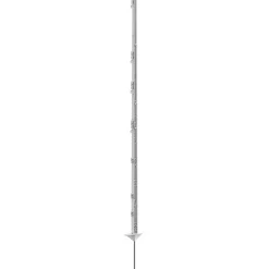 Kerbl Farm Patrol klassisk hvit plastpåle 156 cm, 21 cm pigg, 5 stk