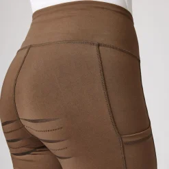 Ridetights, helforsterket silikon, mobillomme, dame