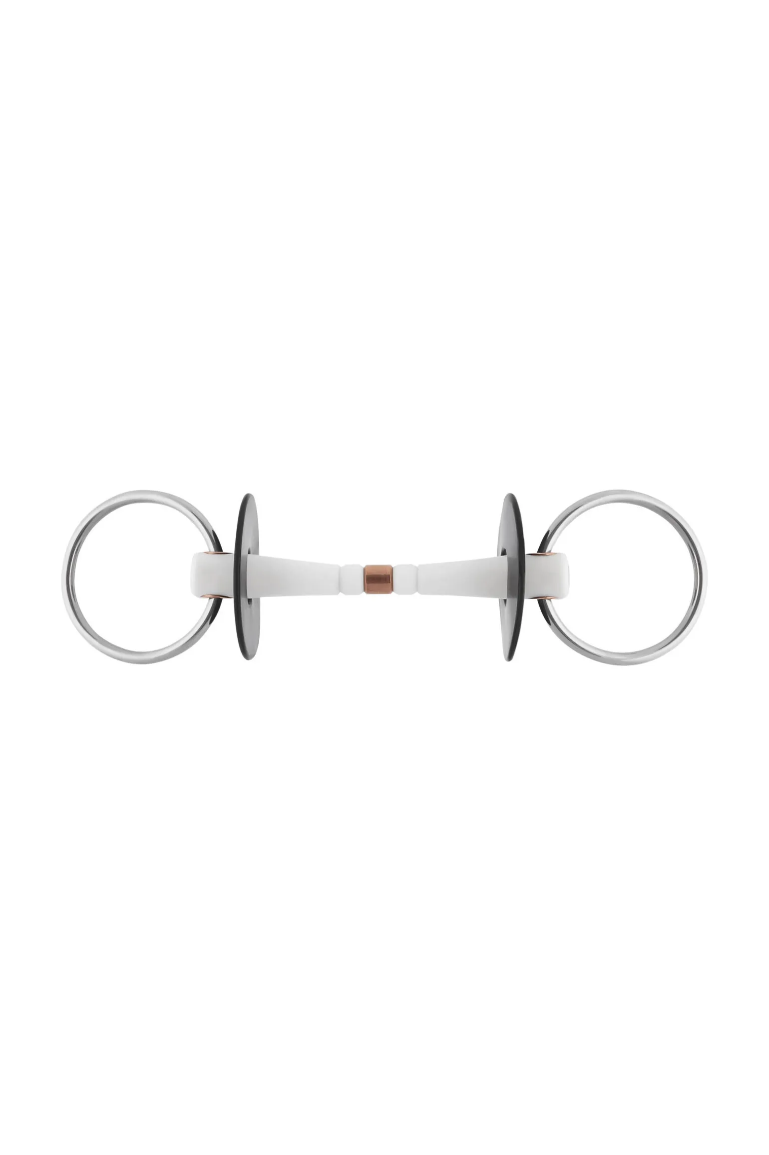 Sprenger Nathe trinse 20mm, løse ringer (70 mm), fleksibel mullen mouth med midtstykke i kobber