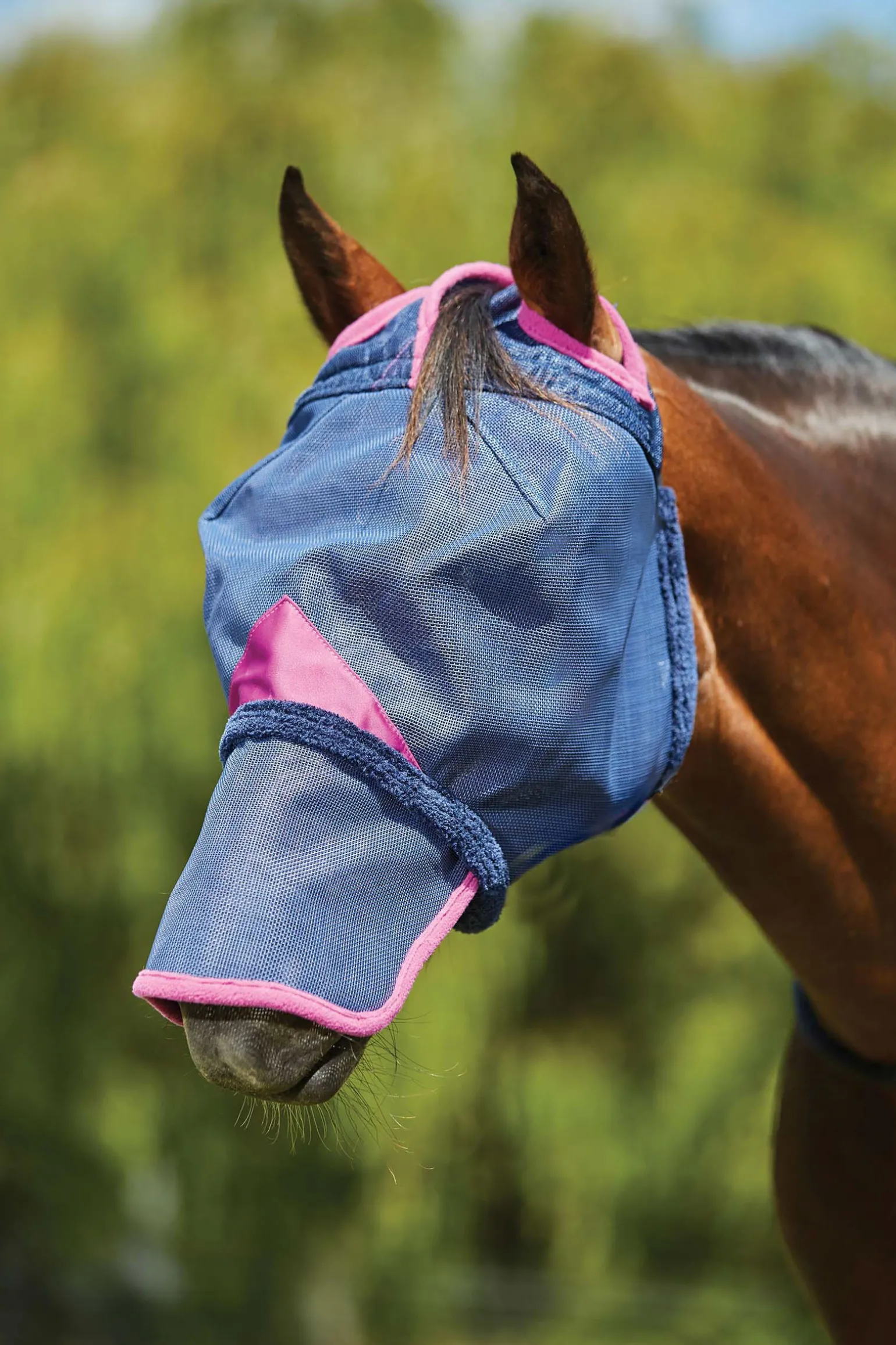 Weatherbeeta Comfitec Deluxe robust fluemaske i mesh med nese