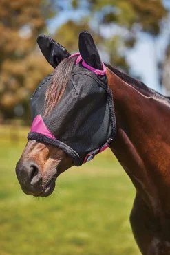 Weatherbeeta Comfitec Deluxe robust fluemaske i mesh med ører